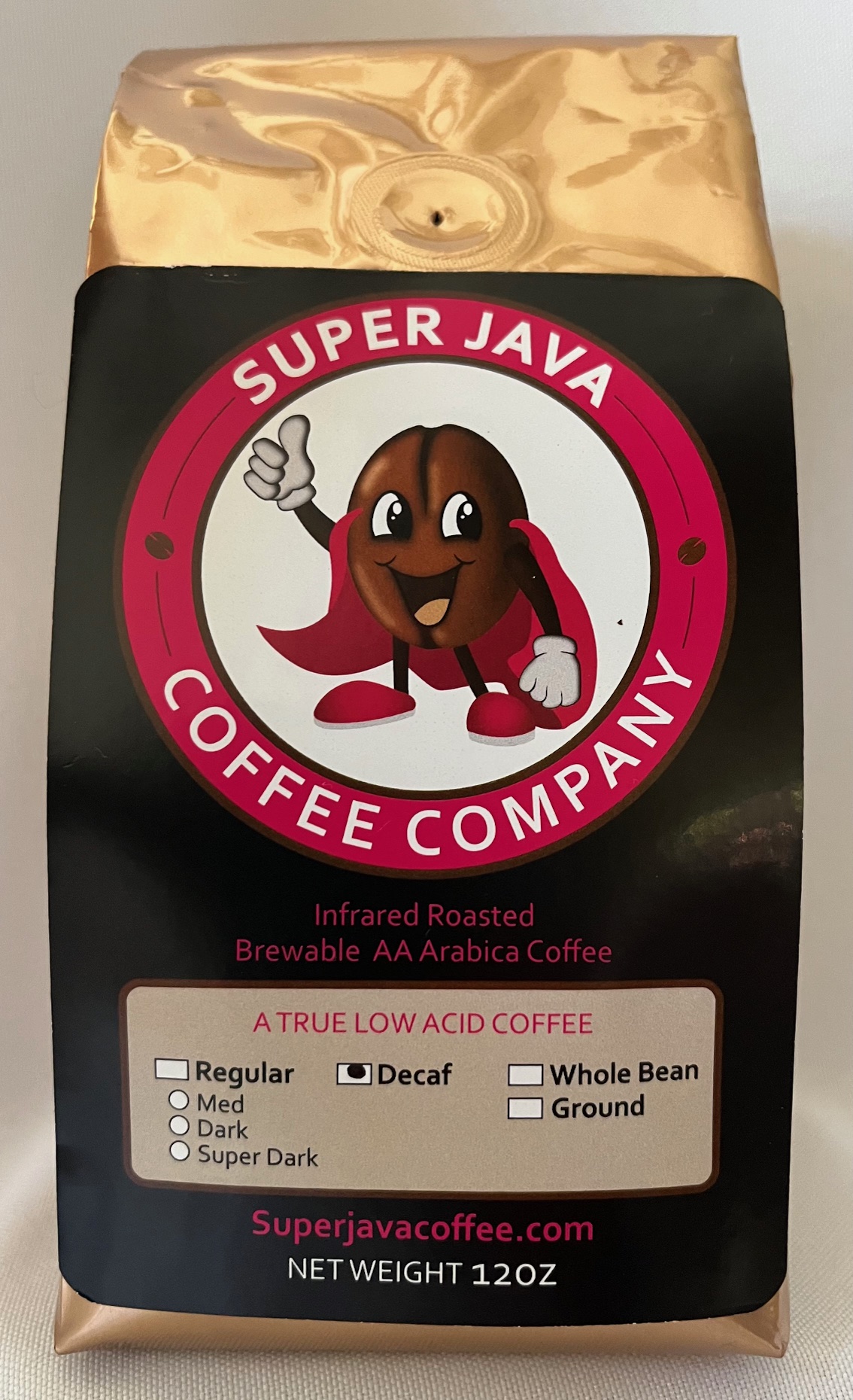 Decaf 12oz - Super Java Coffee Company
